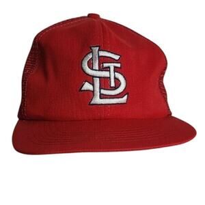 VINTAGE 90s UII ST. LOUIS CARDINALS MESH SNAP BACK TRUCKER MLB BASEBALL CAP HAT